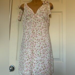 Papermoon White and Pink Floral Dress